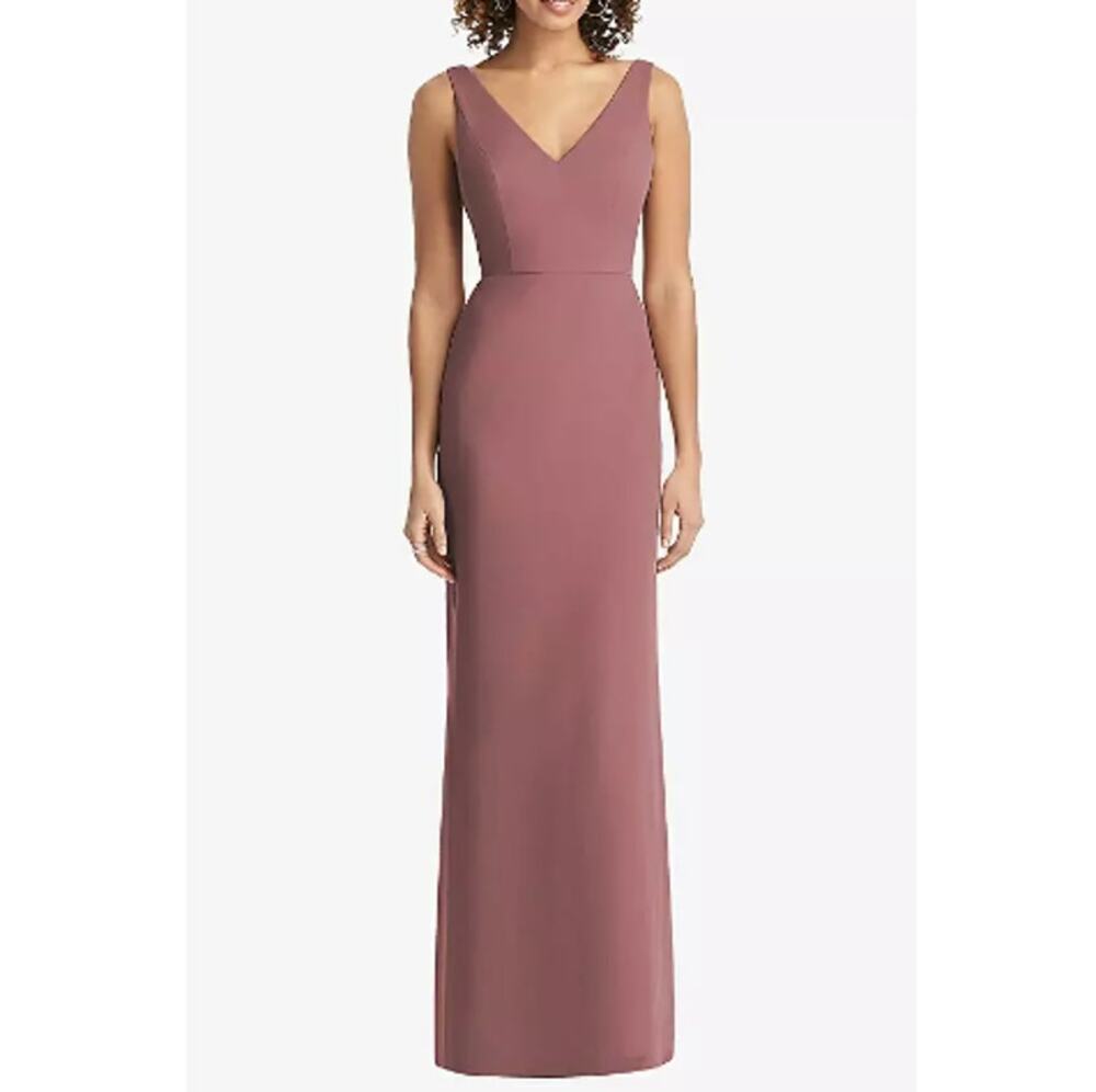 SOCIAL BRIDESMAIDS ~ Sleeveless Chiffon Trumpet Gown Size 8PROM FAST SHIP!